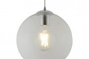 Clear Glass Pendant Light Ceiling Lights 25 cm Diameter