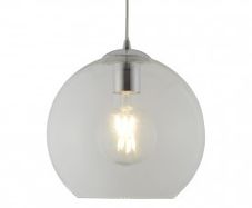 Clear Glass Pendant Light Ceiling Lights 25 cm Diameter