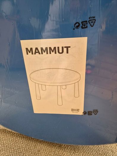 Childrens blue Ikea table