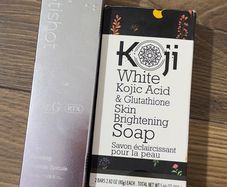 Kojic soap and dr g peptied serum
