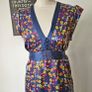 Whistles boho floral silk dress with empire waist 10 12 blue pink yellow Image 2