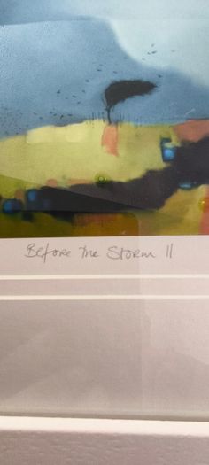 SET OF 2 FRAMED The artwork appears to be a limited edition print 1- Before the Storm II. 2- Evening by the Birch Tree.