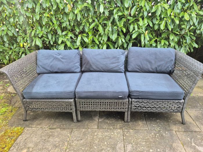Ikea garden  sofa set with cushions