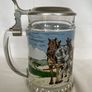 Beer Tankard with Pewter lid, made in west Germany, very good condition Image 3