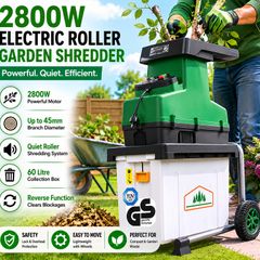 Quiet Shredder 3100 W Max. 45 mm Branch Thickness Electric 60 L Collection