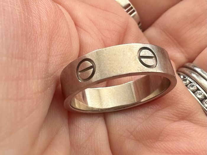 White gold Cartier Love Ring