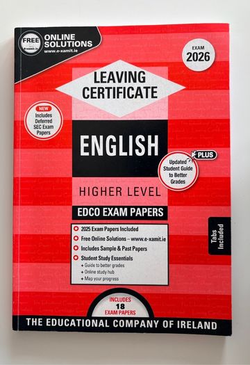 Leaving Cert Higher Level English Edco Exam Paper 2026