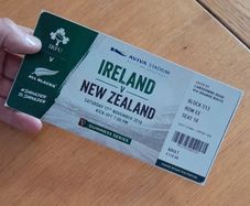 Ireland v New Zealand RUgby Souvenir Ticket Aviva DUblin 2018