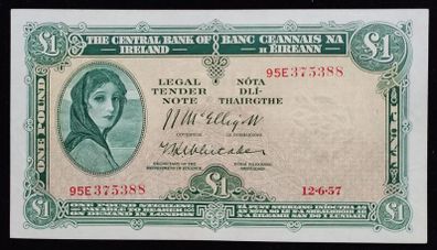 Ireland | 1957 | 1 Pound | P.57d | 95 E 375388 | aUNC/UNC