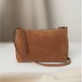 H&M Suede Cognac brown bag Image 9