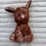 Little Town Brown Puppy Plush with Pink Nose approx. 18cm. Used Please see photos Image 2