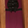 Purple dress Size 16 with black satin detail Image 3