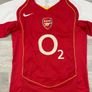 Genuine Vintage 2004 Nike Arsenal London Home Jersey Shirt Mens Small Image 2