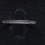 Vintage 9ct White Gold Diamond Set Ring Size 56 Image 6