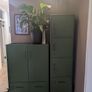 Ikea idasen green cabinets Image 2