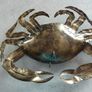 Blue Metal Mosquito Coil Holder Crab Image 3