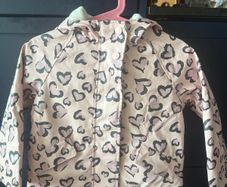 girl heart raincoat