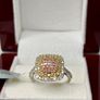 Gold 9K (375) Tri Colour Gold SGL Certified Natural Pink Diamond, Natural Yellow Diamond & Natural White Diamond Image 7
