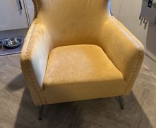 mustard armchair