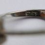 Vintage 925 Sterling Silver Ring with Green Stone Image 8