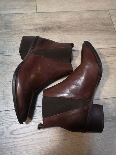 Leather Ankle Boots Size Uk 6