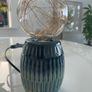 Pair of teal ombre lamps Image 2