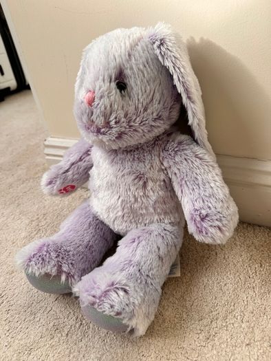 Build A Bear Purple Pawlette Pastel Purple Rabbit Plush approx. 42 cm. Used Please see photos
