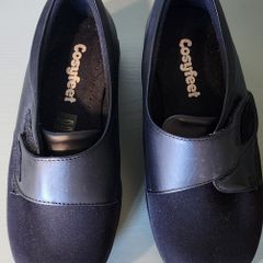 Cosyfeet Karena Black Ladies Shoes - Size 4