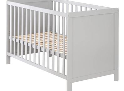 free white baby cot