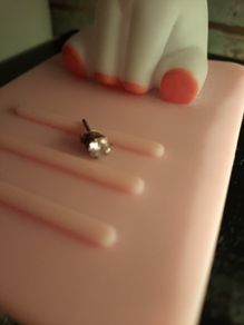 single sterling silver stud
