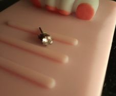 single sterling silver stud