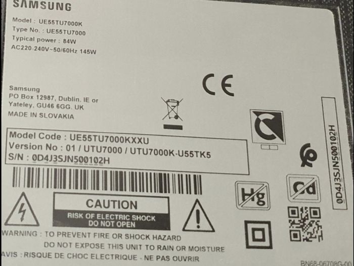 Samsung Led TV 55 inch