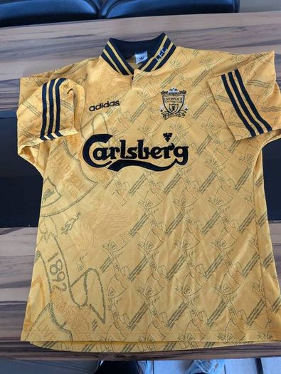 Huge 1990 80s vintage liverpool and some vintage Ireland soccer gear signed gear etc