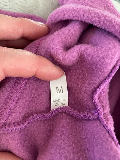 Purple/Lilac Dog Fleece Jumper/Jacket/Coat Size Medium BNWOT