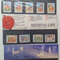 3 x Great Britain Presentation Packs - Mint Stamps