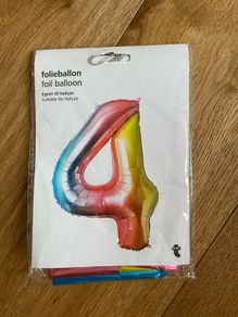 Unused - Foil Ballon "4"