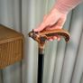 Unique Handmade Walking Stick, Kitty with Celtic Knot Handle, Never Used Image 3