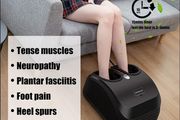 Shiatsu foot massager with heat function and remote control