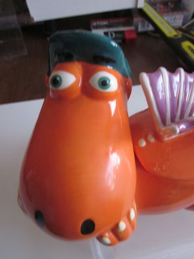Coconut the little orange dragon novelty cookie jar biscuit jar kitchen storage