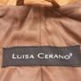 Ladies Luisa Cerano Leather Bomber Jacket Size Uk10 Image 9