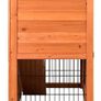 Wooden Pet Rabbit 2 Tier Hutch, Double Bunny Guinea Pig Animal House Home Run Cage With Sliding Tray Image 3