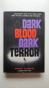 Dark Blood Dark Terror (1965 Signed) - Brian Cleeve - Vintage Crime Thriller Novel