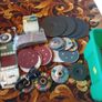 DIY Tool Accessories Job Lot . Sanding Discs, Grinder Wheels & Tiling Spacers + Tub Image 3