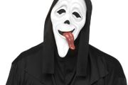 Scream movie latex mask cosplay for Halloween.