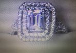 10KT White Gold Filled Halo Style Ring