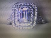 10KT White Gold Filled Halo Style Ring