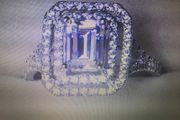 10KT White Gold Filled Halo Style Ring
