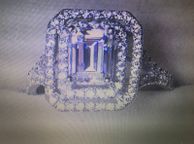main image for ad 10KT White Gold Filled Halo Style Ring