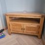 Solid Oak TV Corner unit Image 6