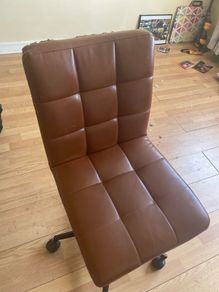Free brown leather office chair